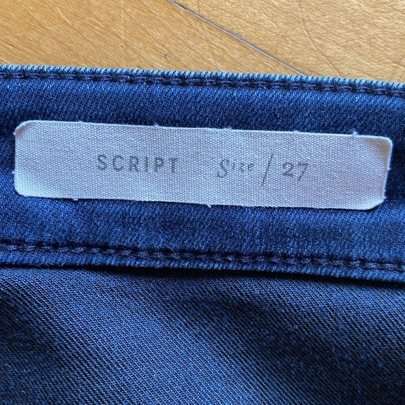 Pilcro Script Skinny Jeans - Size 27 - Dark Denim - Picture 5 of 10